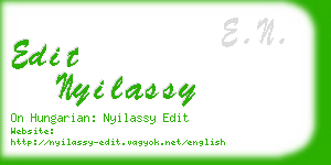 edit nyilassy business card